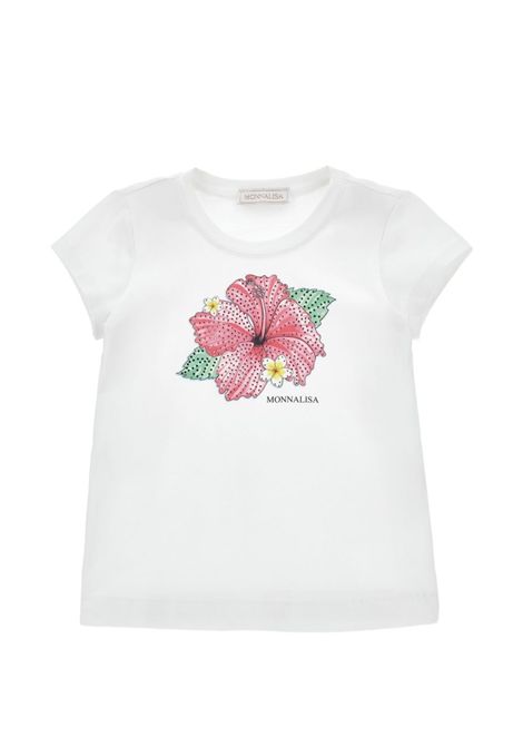 T-shirt con stampa oceania MONNALISA KIDS | 19H631 0040099